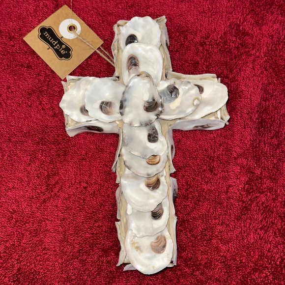 Mud Pie Other - NWT - Mudpie - Oyster Shell Cross - handmade - NWT!